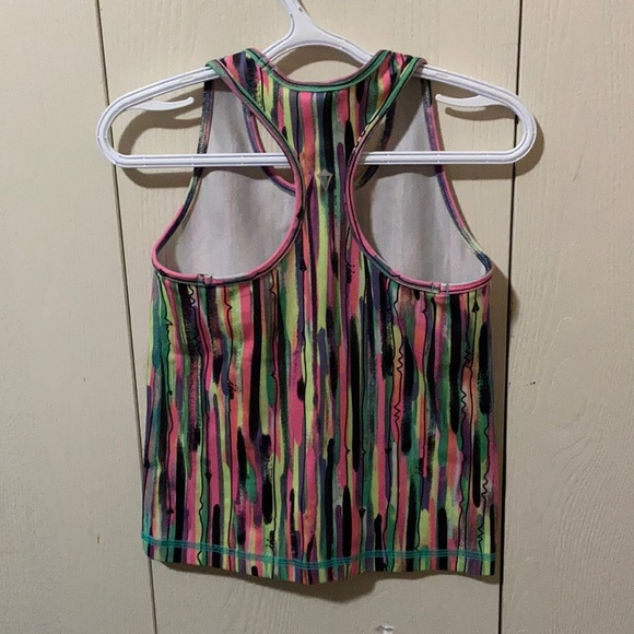 Ivivva Neon Vertically Striped Tank Top - Picture 4 of 6